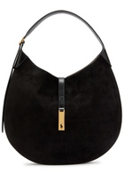 Polo Ralph Lauren Leather-trim Suede Shoulder bag - Black - One Size