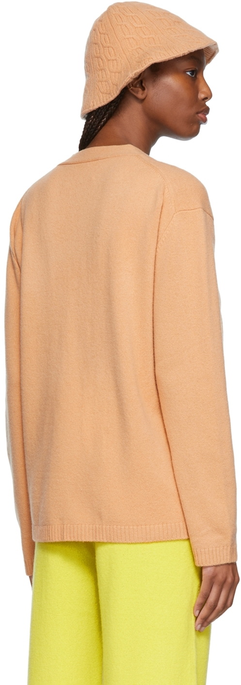 Victor Glemaud Orange Wool Cardigan