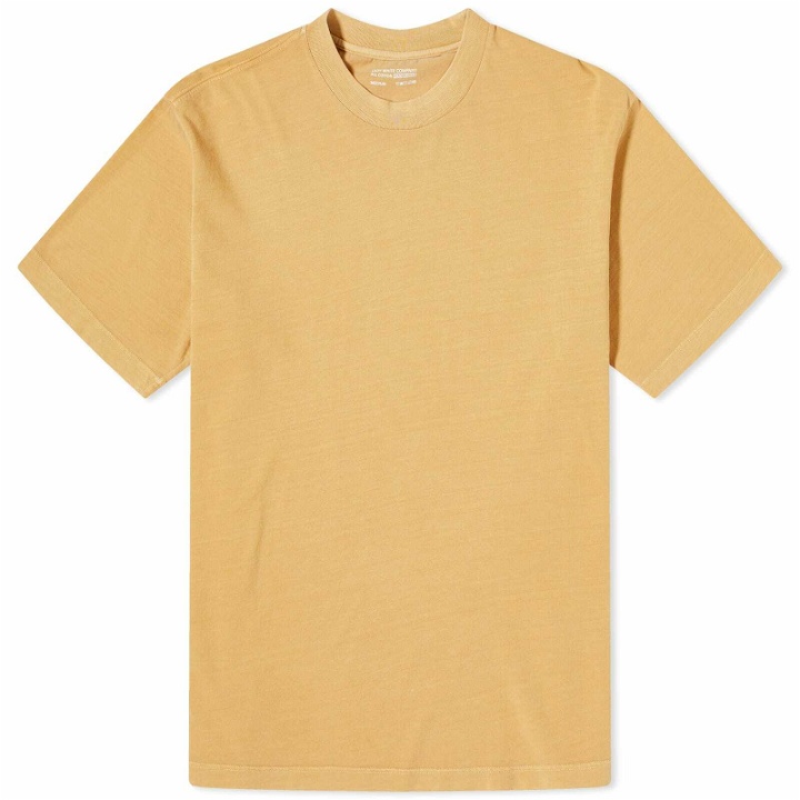 Photo: Lady White Co. Men's Athens T-Shirt in Mustard Pigment