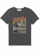 Remi Relief - Logo-Print Cotton-Jersey T-Shirt - Black