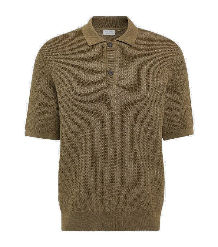 Photo: Sunspel Melrose knitted cotton polo shirt