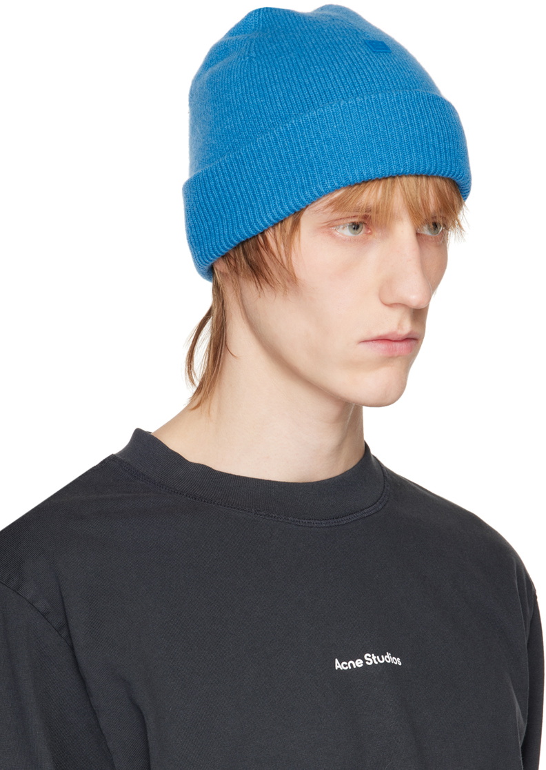 Acne Studios Blue Patch Beanie Acne Studios