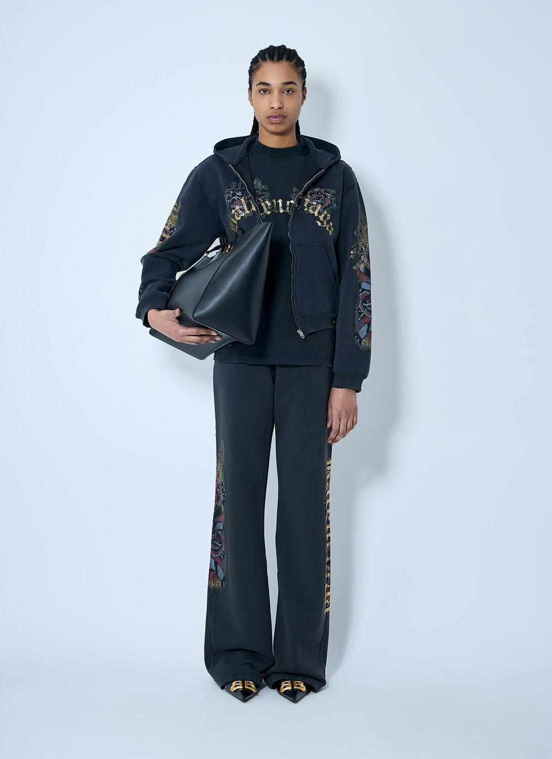 Balenciaga Tacky Tattoo Flared Track Pants