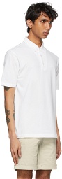 Isaia Navy Piqué Polo Shirt
