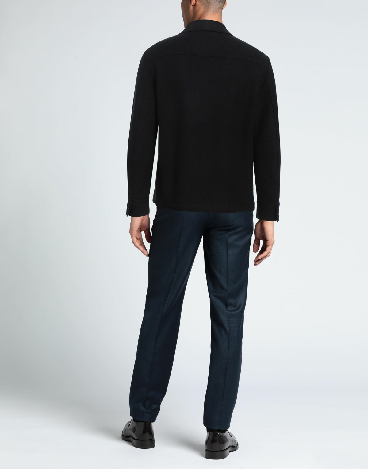 Eleventy Mens Shirt Midnight in Blue