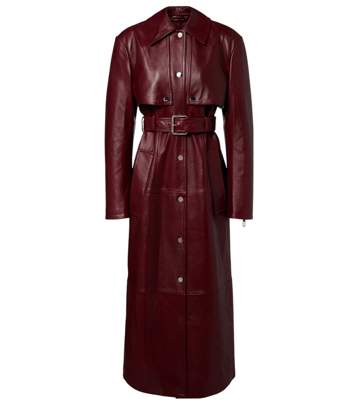 Photo: Sportmax Paste leather trench coat