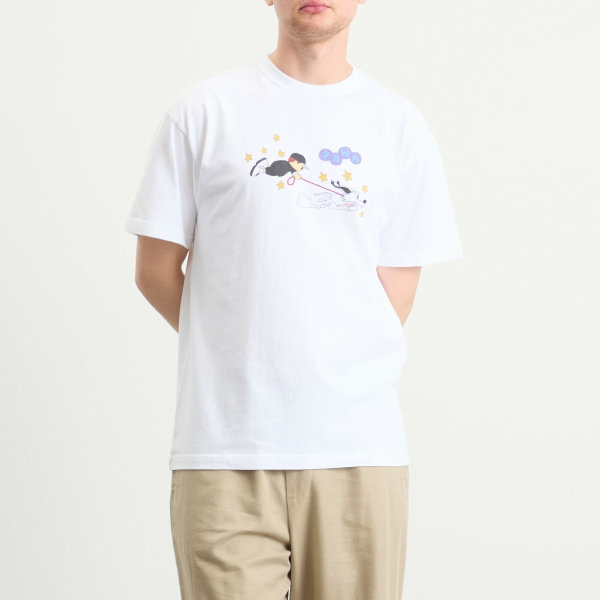 Pawa Speed Sports Men's Walkies T-Shirt in White