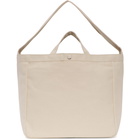 Comme des Garcons Homme Off-White Porter Edition Cotton Canvas Tote