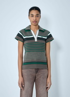 Lacoste Slim Fit Striped Piqué Polo Shirt