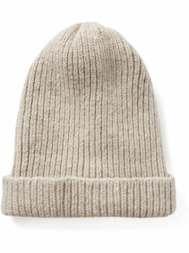 Photo: A Kind Of Guise - Allen Ribbed Virgin Wool and Cashmere-Blend Beanie