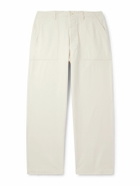 OrSlow - Straight-Leg Herringbone Cotton Trousers - Neutrals