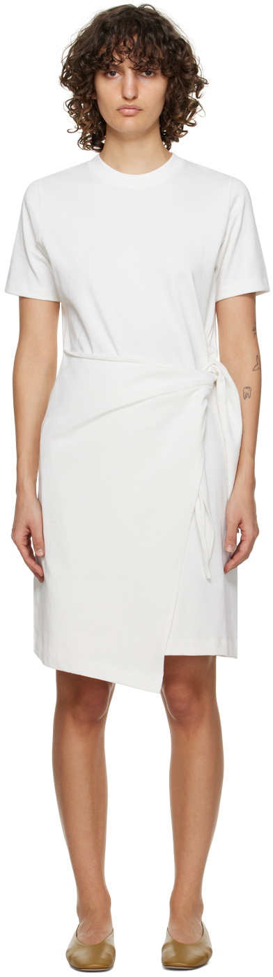 Vince Off-White Side-Tie Minidress