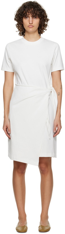 Photo: Vince Off-White Side-Tie Minidress