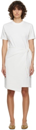 Vince Off-White Side-Tie Minidress