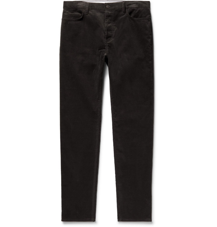 Photo: THE ROW - Irwin Slim-Fit Cotton-Corduroy Trousers - Brown