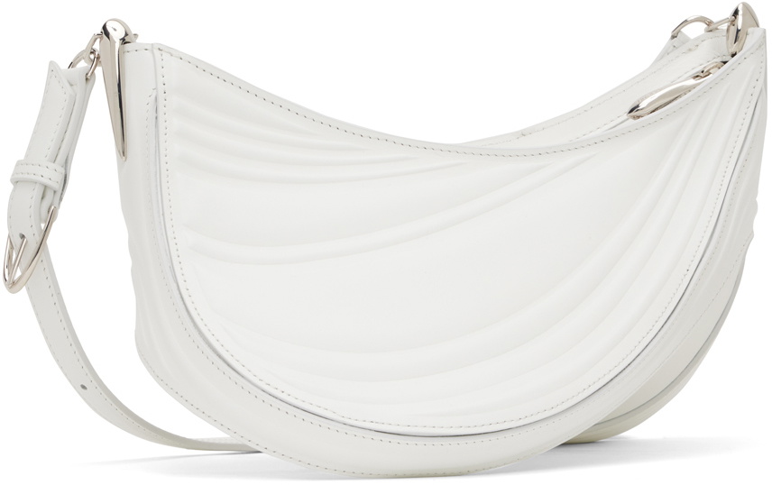 Mugler White Medium Spiral Curve 01 Bag