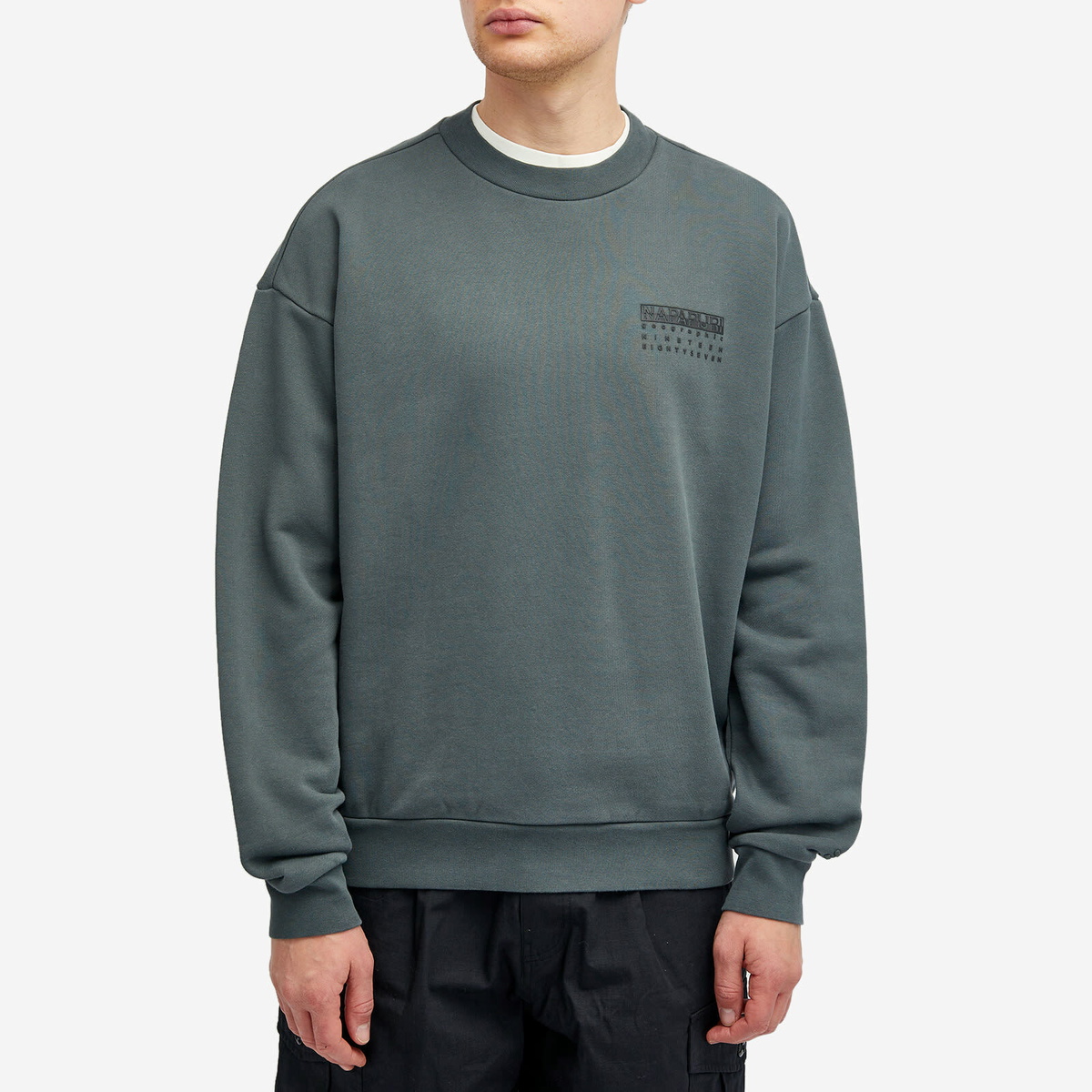 Napapijri Men's Premium 1987 Crew Sweatshirt in Green