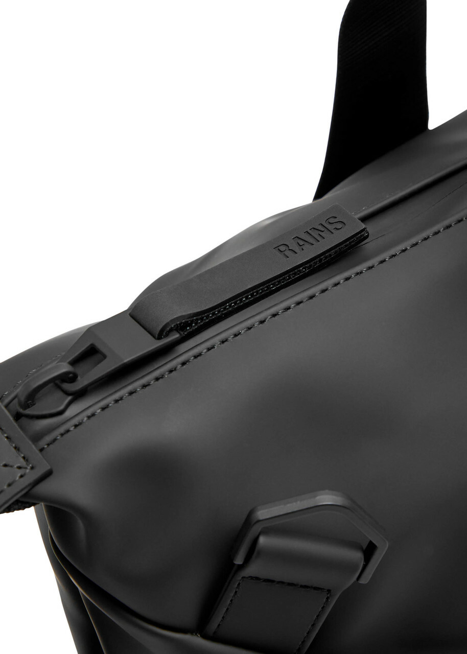 Rains Hilo Weekend Small Rubberised Holdall - Black - One Size