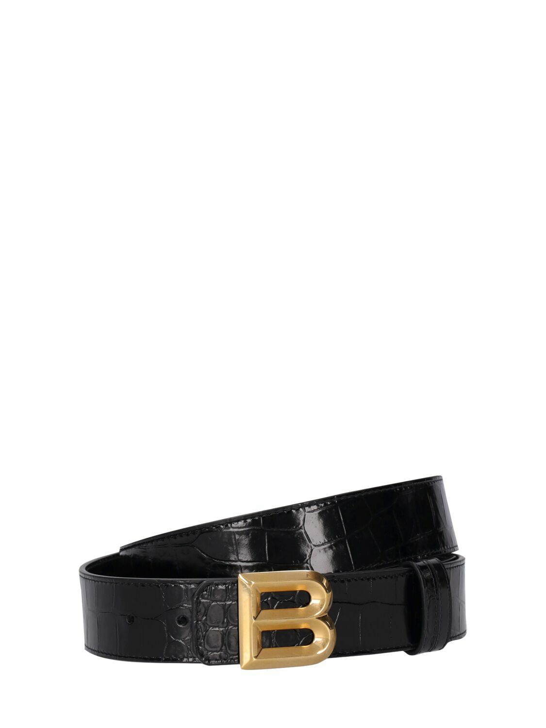 Bally logo-buckle calf-leather belt - Black