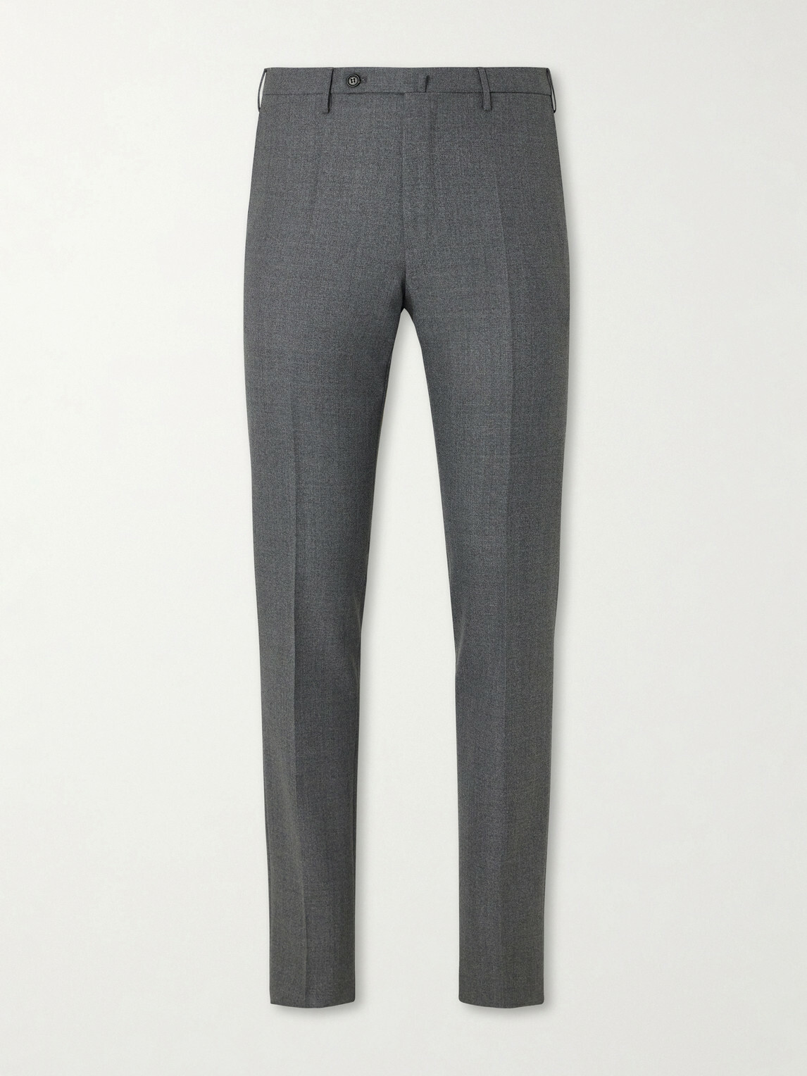 Slowear - Straight-leg Wool-Canvas Trousers - Gray