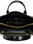 TOM FORD Black Crocodile-Effect Laptop Bag