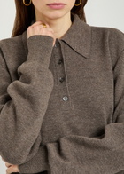 Rohe Compact Wool and Cashmere-blend Polo top Grey