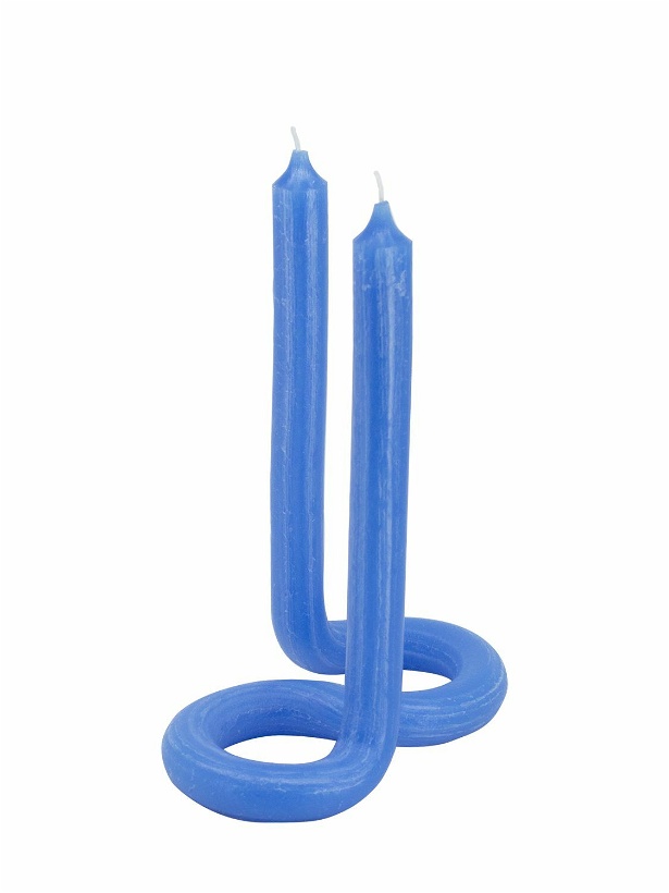 Photo: LEX POTT - Light Blue Twist Unscented Candle