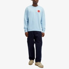 Edwin Men's Japanese Sun Crew Sweater in Placid Blue