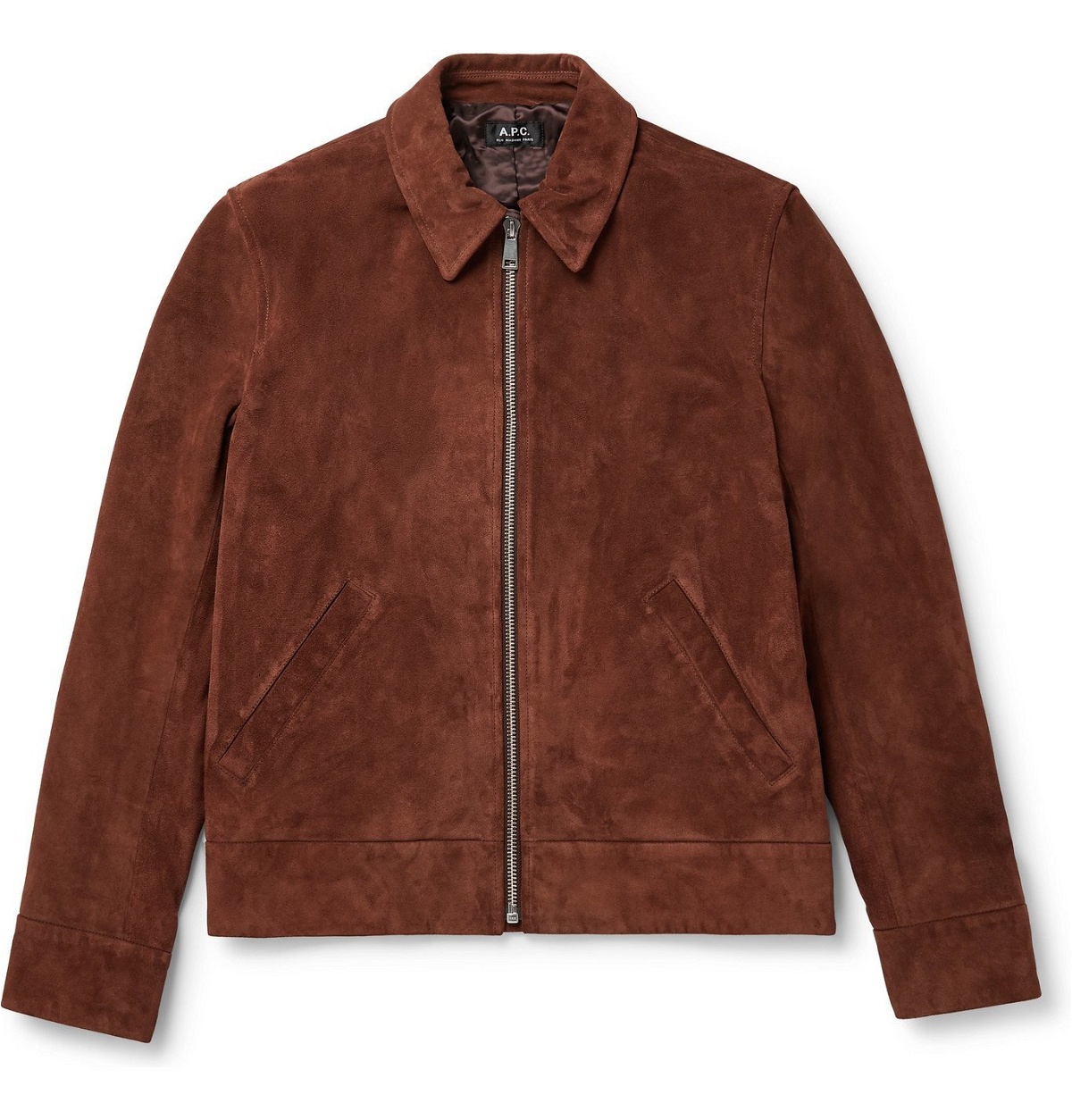 Photo: A.P.C. - Frene Suede Jacket - Brown