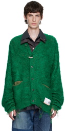 Miharayasuhiro Green Brushed Cardigan