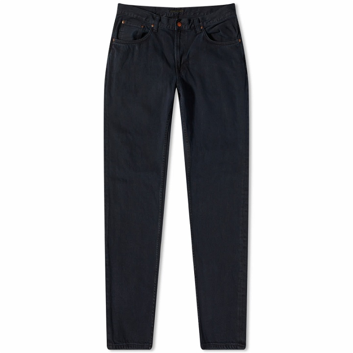 Photo: Nudie Jeans Co Men's Nudie Gritty Jackson Jeans in Black Forest