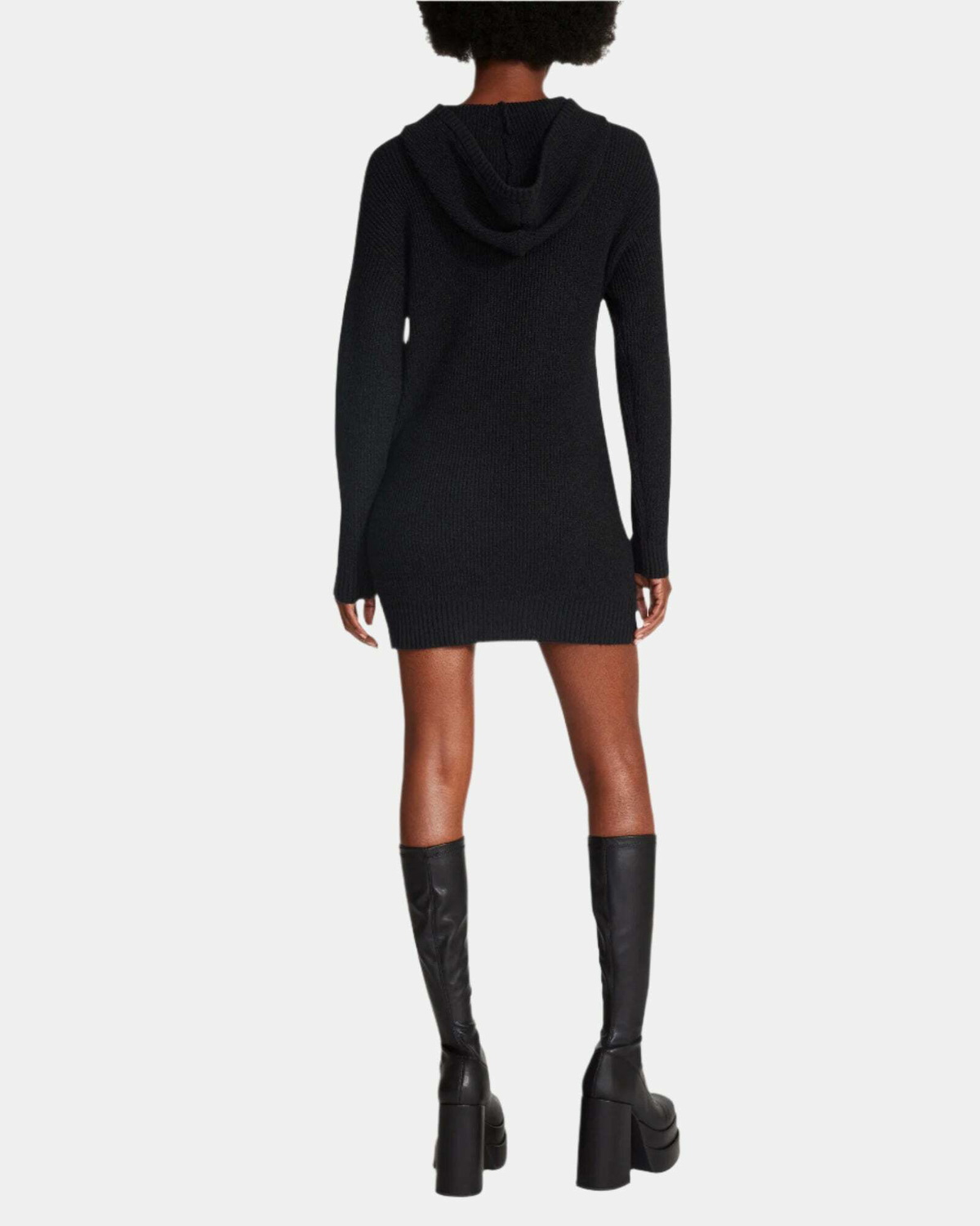 Steve Madden Taylor Sweater Dress in Black