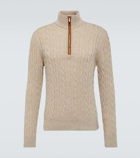 Loro Piana Mezzocollo cable-knit cashmere sweater