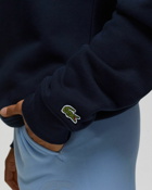 Sporty & Rich Lacoste Oval Logo Embroidered Crewneck Blue - Mens - Sweatshirts