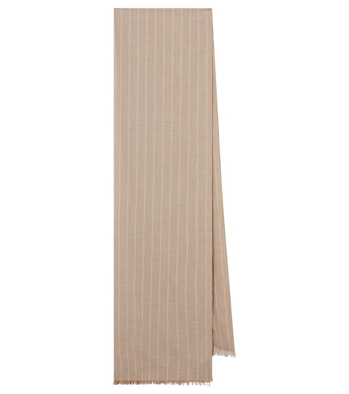 Photo: The Row Guel striped cotton scarf