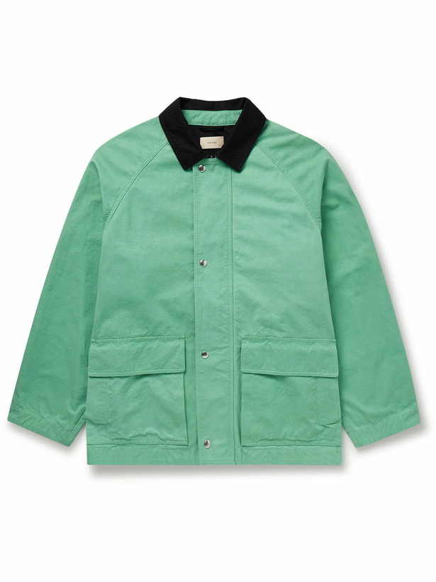 Photo: The Row - Diano Cotton-Canvas Jacket - Green