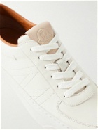 Moncler - Monaco Leather Sneakers - Neutrals
