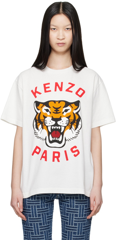 Photo: Kenzo Off-White Kenzo Paris Lucky Tiger T-Shirt