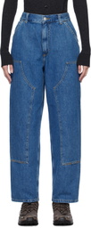 Carhartt Work In Progress Blue Brandon Double Knee Jeans
