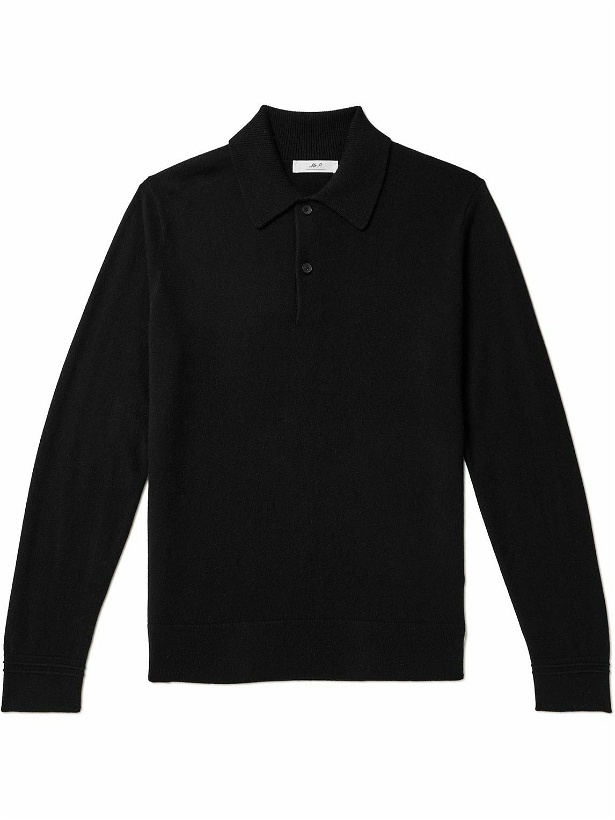 Photo: Mr P. - Cashmere Polo Shirt - Black