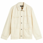 Rag & Bone Men's Graham Denim Chore Jacket in Ecru