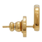 Valentino Gold Valentino Garavani VLogo Stud Earrings
