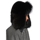 Saint Laurent Black Fur Trapper Hat