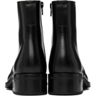LEMAIRE Black Zipped Ankle Boots
