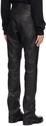 1017 ALYX 9SM Black Buckle Leather Pants