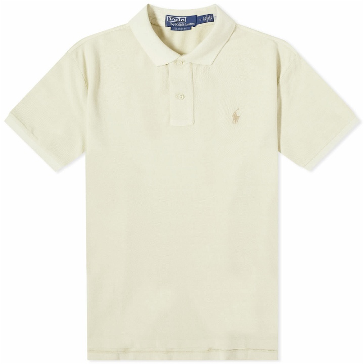 Photo: Polo Ralph Lauren Men's Mineral Dyed Polo Shirt in Natural