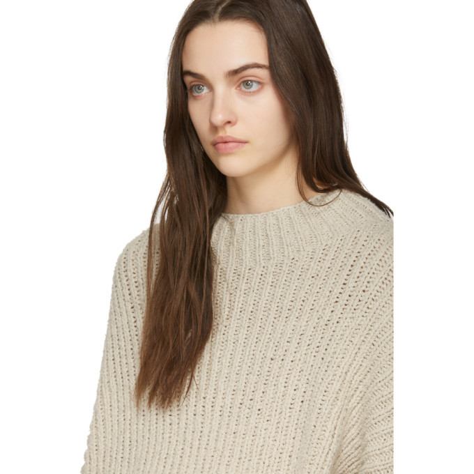 Lauren Manoogian Beige Boucle Pullover Sweater Lauren Manoogian