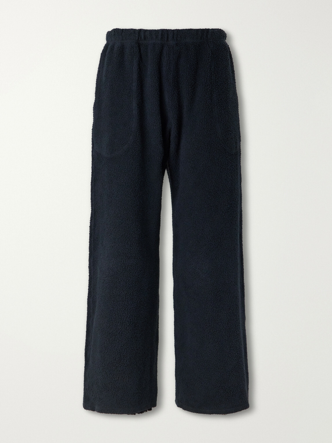 Les Tien - Straight-Leg Cotton-Fleece Sweatpants - Black