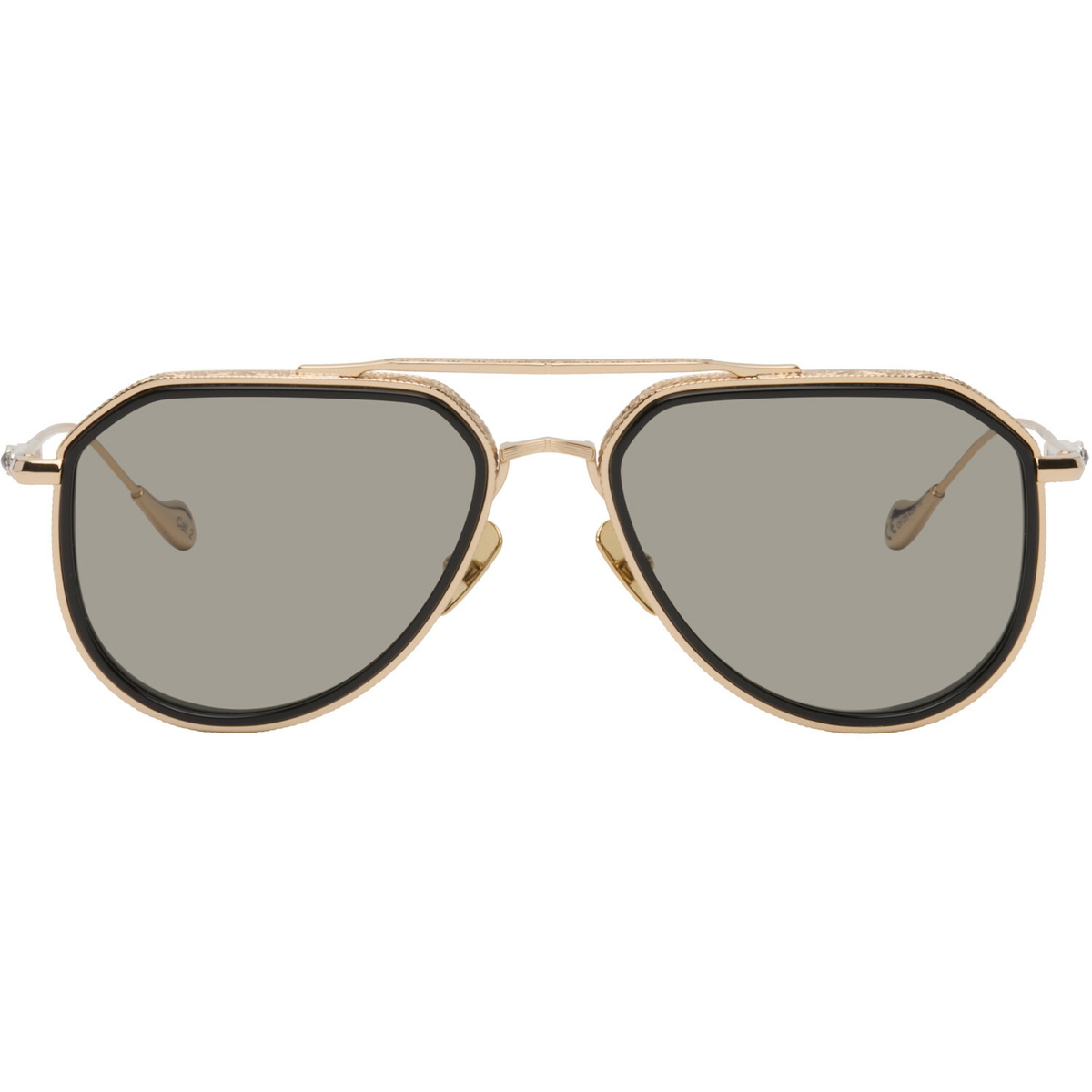 Cutler and Gross Gold The Great Frog Edition Triumph Aviator Sunglasses