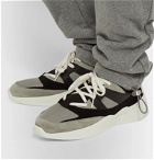 Fear Of God Essentials - Mesh, Suede and Leather Backless Sneakers - Gray